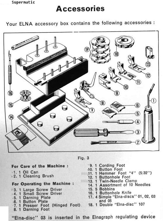 Elna Bobbins for Swiss Made Models  Generic Presser Feet & Accessories