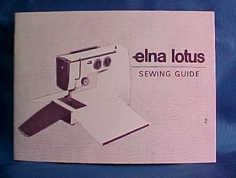 Instruction Manual Vintage Elna Supermatic SU Green 1952-1958 Sewing  Machine Operating Owners Guide 